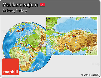Physical Location Map of Mahkemeağcin