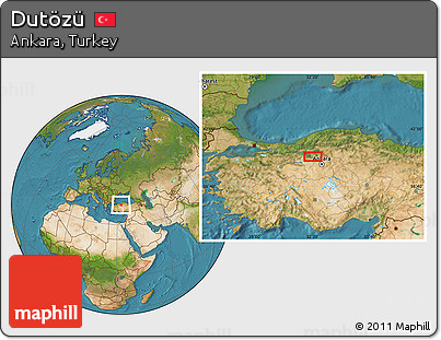 Satellite Location Map of Dutözü