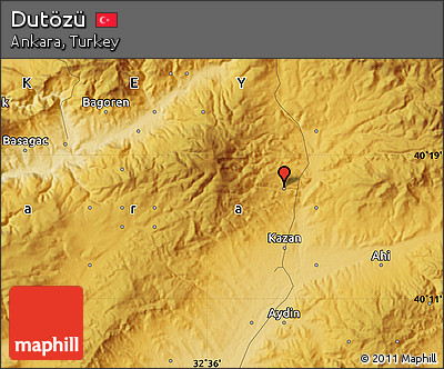 Physical Map of Dutözü