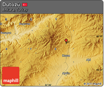 Physical Map of Dutözü