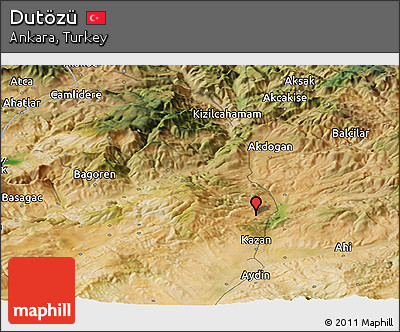 Satellite Panoramic Map of Dutözü