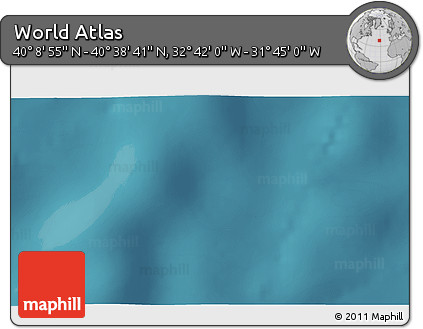 Satellite 3D Map of the Area around 40° 23' 48" N, 32° 13' 30" W