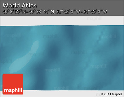 Satellite 3D Map of the Area around 40° 23' 48" N, 32° 13' 30" W