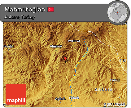 Physical 3D Map of Mahmutoğlan