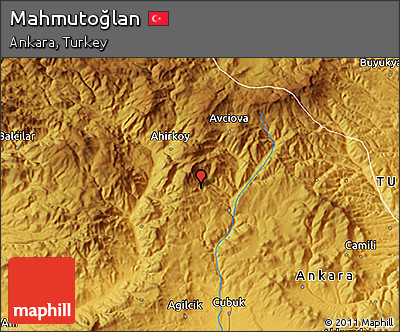 Physical 3D Map of Mahmutoğlan