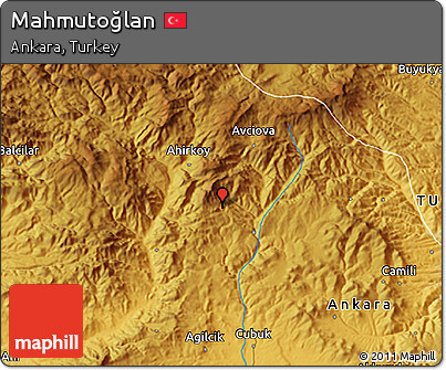Physical 3D Map of Mahmutoğlan