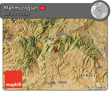 Satellite 3D Map of Mahmutoğlan