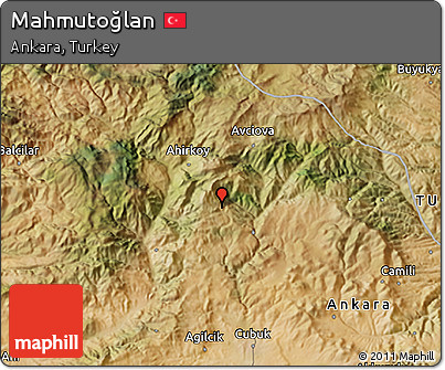 Satellite 3D Map of Mahmutoğlan