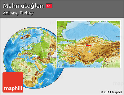 Physical Location Map of Mahmutoğlan