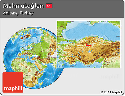 Physical Location Map of Mahmutoğlan