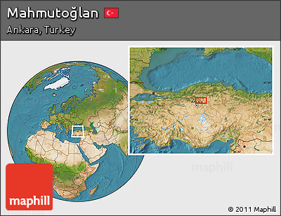 Satellite Location Map of Mahmutoğlan