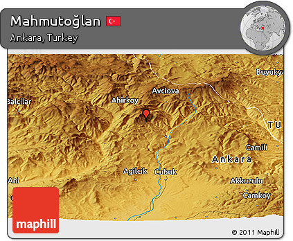 Physical Panoramic Map of Mahmutoğlan