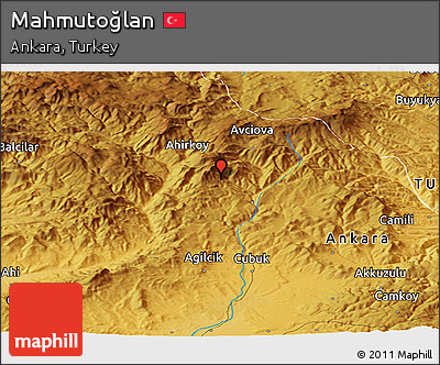Physical Panoramic Map of Mahmutoğlan