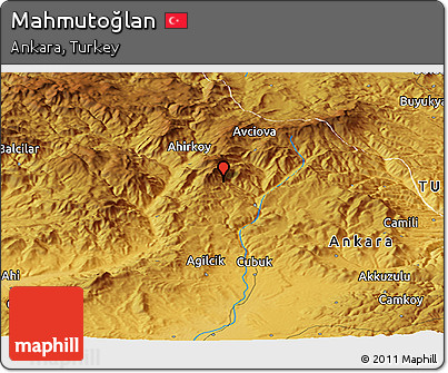 Physical Panoramic Map of Mahmutoğlan
