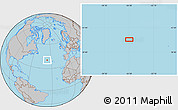 Gray Location Map of the area around 40° 23' 48" N, 36° 28' 30" W