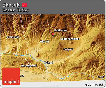 Physical 3D Map of Ekecek