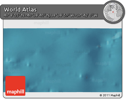 Satellite 3D Map of the Area around 40° 23' 48" N, 38° 10' 29" W