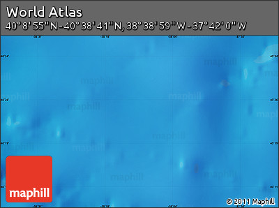 Physical Map of the Area around 40° 23' 48" N, 38° 10' 29" W