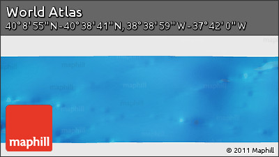Physical Panoramic Map of the Area around 40° 23' 48" N, 38° 10' 29" W