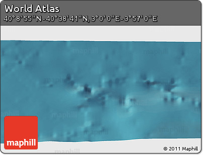 Satellite 3D Map of the Area around 40° 23' 48" N, 3° 28' 30" E