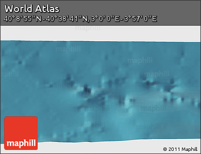 Satellite 3D Map of the Area around 40° 23' 48" N, 3° 28' 30" E