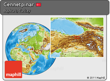 Physical Location Map of Cennetpınar