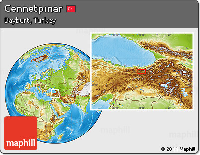 Physical Location Map of Cennetpınar