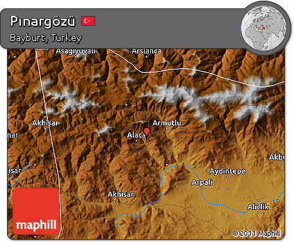 Physical Map of Pınargözü