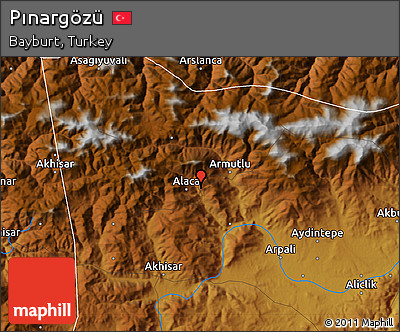 Physical Map of Pınargözü