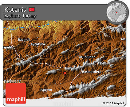 Physical 3D Map of Kotanis