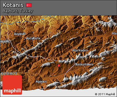 Physical 3D Map of Kotanis