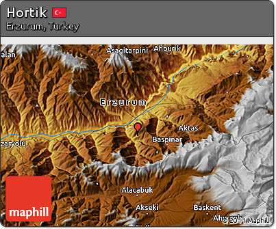 Physical 3D Map of Hortik