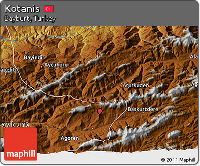 Physical 3D Map of Kotanis