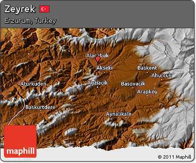 Physical 3D Map of Zeyrek