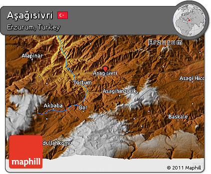 Physical 3D Map of Aşağısivri