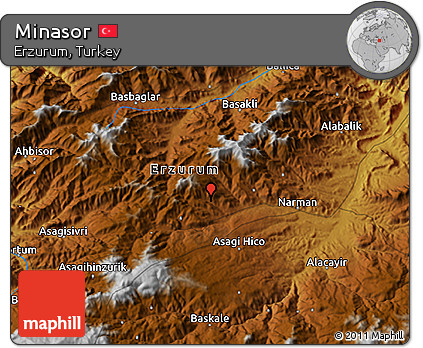 Physical 3D Map of Minasor