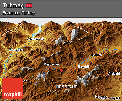 Physical 3D Map of Tutmaç