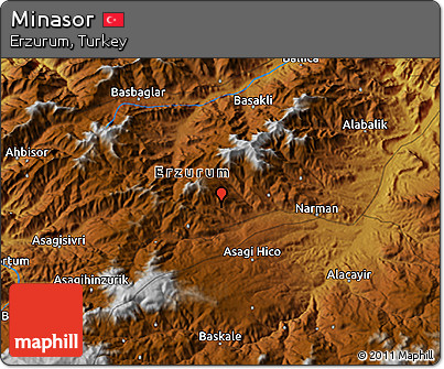Physical 3D Map of Minasor