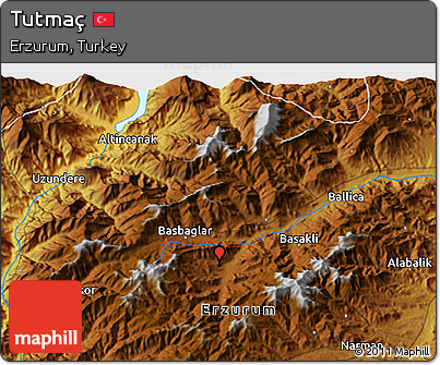 Physical 3D Map of Tutmaç