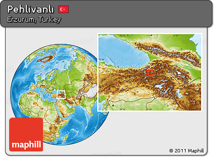Physical Location Map of Pehlivanlı