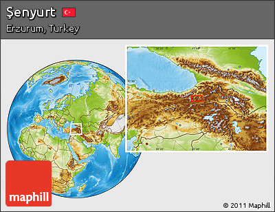 Physical Location Map of Şenyurt