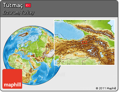 Physical Location Map of Tutmaç