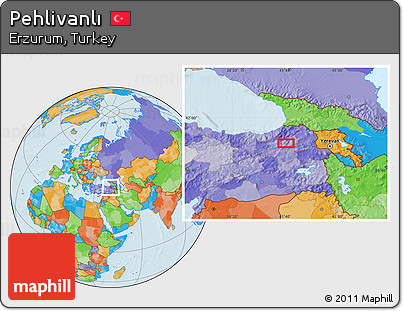 Political Location Map of Pehlivanlı