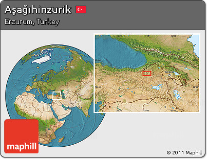 Satellite Location Map of Aşağıhinzurik