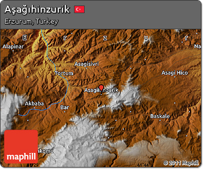 Physical Map of Aşağıhinzurik