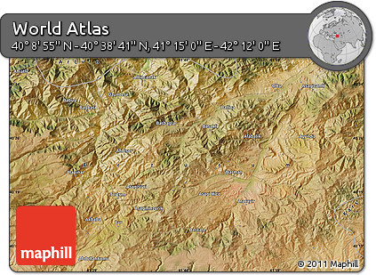 Satellite Map of the Area around 40° 23' 48" N, 41° 43' 30" E
