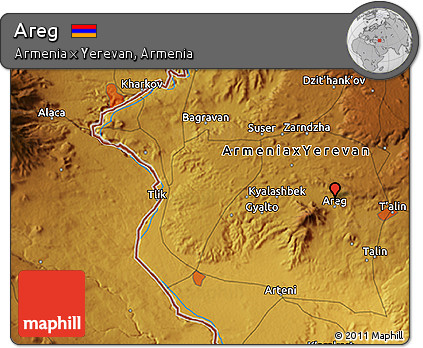 Physical 3D Map of Areg