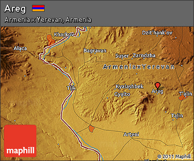Physical 3D Map of Areg