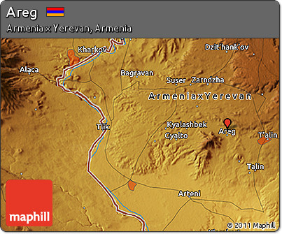 Physical 3D Map of Areg