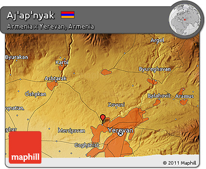 Physical 3D Map of Aj'ap'nyak